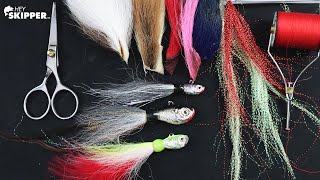 DIY LURES So simple 3 Bucktail Jigs [upl. by Ydasahc]