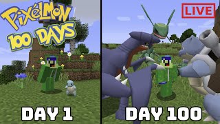 Pixelmon 100 DAYS Day 64 LIVE [upl. by Gnok]