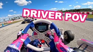 PROFESSIONAL KARTING DRIVER POV NEW TIRE RUN [upl. by Hgierb]