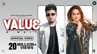 Value Official Video  R Nait  Gurlez Akhtar  Laddi Gill  Tru Makers  New Punjabi Song 2022 [upl. by Amalbergas]