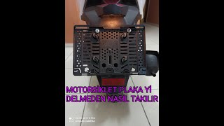 Motorsiklet plaka nasıl takılır how to attach motorcycle license plate [upl. by Masry]