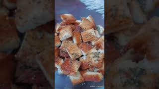 Homemade Croutons Recipe  Easy Bread Croutons  How To Make Croutons By Maheks Cuisine shorts [upl. by Kciregor939]