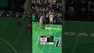 Wild ending with Celtics hawks nba basketball lebronjames basketballplayer traeyoung [upl. by Enram193]