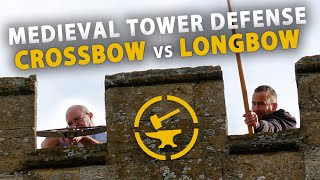 Crossbow or Longbow Whats better for defending your medieval tower [upl. by Enaelem]