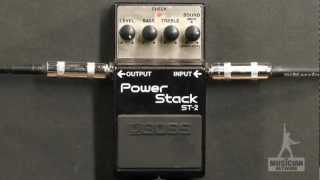 Boss Power Stack PowerStack ST2 ST2 Guitar Pedal Review  GearUP on TMNtv [upl. by Oyek87]