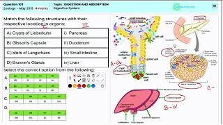 NEET Zoology 2019 Complete Digestive System Breakdown How Digestion amp Absorption Happen for Q103 [upl. by Cello]