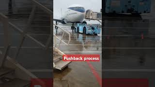 Pushback process airlinesafety aviationauthority aviation airportoperations [upl. by Osrit]