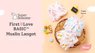 Soft BASIC Muslin Langot Pack for Newborn Baby by SuperBottoms [upl. by Timothea]