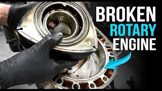 Broken Rotary engine tear down  fullBOOST [upl. by Neenaj]