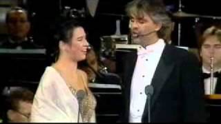 Andrea Bocelli amp Maria Luigia Borsi  La vedova alegra [upl. by Neveda]