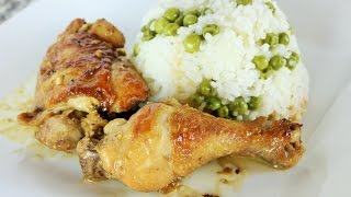 Receta Peruana Pollo al Sillao Soy Sauce con Arroz [upl. by Asilenna]