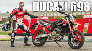 2024 Ducati Hypermotard 698 Mono REVIEW  Is it Wheelie Good [upl. by Lovell]