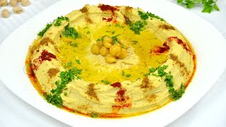 Hummus libanez  Hummus recipe  JamilaCuisine [upl. by Neelrihs]