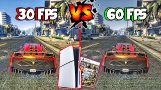 30FPS vs 60FPS no GTA 5 ONLINE do PLAYSTATION 5 [upl. by Ydneh]