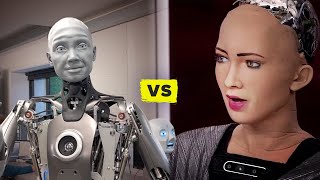 Ameca vs Sophia Lifelike vs AI  Robots of CES [upl. by Marybeth]