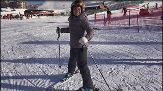 Beginner ski lesson 1 with Deb Armstrong intro equipment and movement [upl. by Sampson]