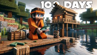 I Spent 100 Days as a Fisherman in Minecraft [upl. by Dhaf250]