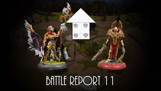 Warmachine Battle Report 11 50 Pts Circle Orboros vs Protectorate of Menoth [upl. by Anikat637]