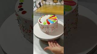 Multi Colour Combination For Birthday Celebration Cake  shorts youtubeshorts [upl. by Rankin]