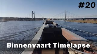 Timelapse van Lochem naar Lelystad  Binnenvaart [upl. by Harmaning]