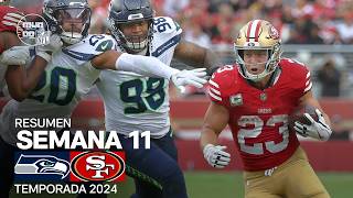 Seattle Seahawks vs San Francisco 49ers  Resumen NFL en español  Semana 11  NFL Highlights 2024 [upl. by Adlemi]