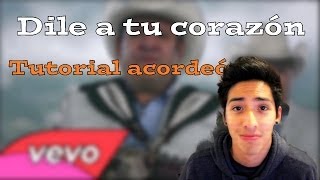 Pesado  Dile a tu corazón  Tutorial acordeón [upl. by Irrahs327]