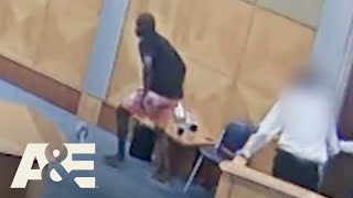 Inmate Attempts DARING Escape from Court  Court Cam  AampE [upl. by Dorian]