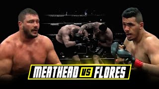 Meathead vs Flores  Boxing In MMA Gloves  Triad Combat [upl. by Prissie569]