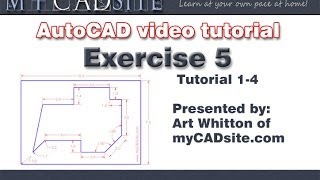 Beginners AutoCAD Exercise  Accurate input [upl. by Eninahs]