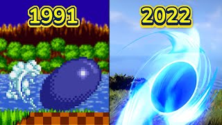 The Evolution of Sonics Spindash in Sonic Games 1991  2022 [upl. by Dduj]