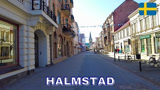 Halmstad  Virtual Walking Tour in 4K  April 2023  Sweden [upl. by Mannuela]