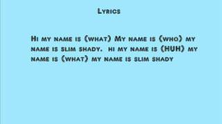 Eminem  Slim Shady Backwards with lyrics [upl. by Cordeelia]