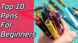 TOP 10 Best Beginner Fountain Pens On A BUDGET  All Under 35 [upl. by Prisca]