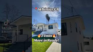 📍WhittierCA 🏘️🔥 3 Units 📲5627741055 realestate whittier california [upl. by Gylys]