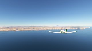 Landing at Socotra Yemen OYSQ with the Piper Comanche in Microsoft Flight Simulator [upl. by Merdith]