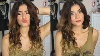 I capelli che sognavo AB Hair Clip in Extensions Review Triple Ombre Shatush Wavy [upl. by Nawtna]