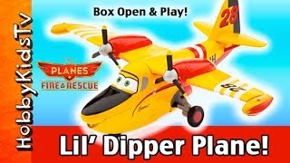 NEW Planes Rescue Little DIPPER Toy Review by HobbyKidsTV [upl. by Ressler316]