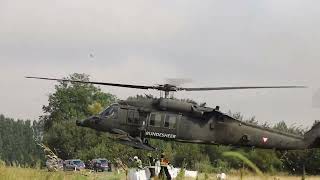 Dammsicherung Rust Hochwasser 2024 mit S70 Black Hawk [upl. by Arakahs]