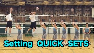 Setting QUICK SETS  How to SET a Volleyball Tutorial [upl. by Demmahum]