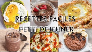 5 recettes de Petit Déjeuner FACILE et HEALTHY en moins de 5 minutes [upl. by Nitsrik547]