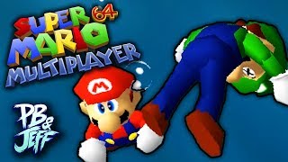 LUIGI DROWNED RIP  Mario 64 MULTIPLAYER HACK Part 2 [upl. by Shirah]