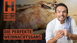 Schnelles Die perfekte Weihnachtsgans Rezept von Steffen Henssler [upl. by Leakcim215]