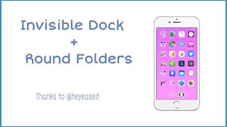 Wallpaper Glitch  Invisible Dock  Round Folders  Thanks To heyeased [upl. by Asirrom452]