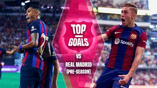 ⚽ TOP GOALS against REAL MADRID in USA  El Clásico  FC Barcelona 🔵🔴 [upl. by Aneleiram]