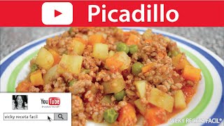 PICADILLO  VickyRecetaFacil [upl. by Sheena]