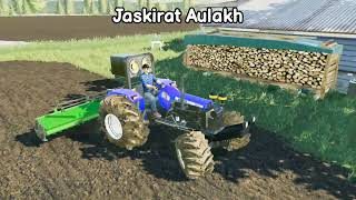 SONALIKA 60DI ਝੋਟਾ Cultivate With ROTAVATOR  FS 19 Indian Mods [upl. by Lavro]