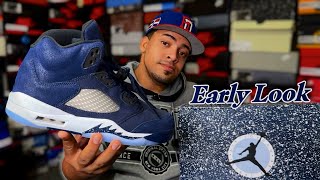 Jordan 5 Midnight Navy  EARLY LOOK amp DETAIL [upl. by Eerehs386]