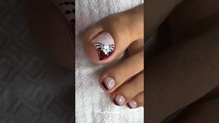 Uñas para pies con flor miarteentusuñas [upl. by Frye]