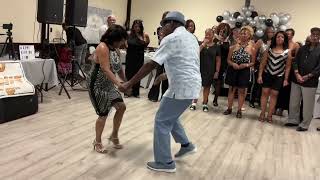 Linda Burley Birthday EntranceDMV Senior Hand Dancers American Legion Cheverly Md DJ Ernie “G” [upl. by Franzen517]