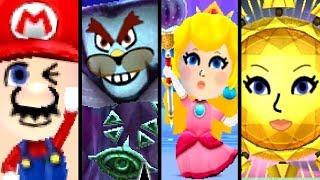 Super Mario Miitopia ALL BOSSES 3DS [upl. by Nordgren179]